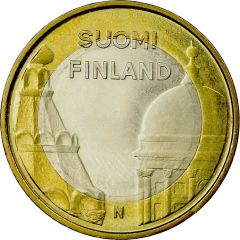 5 Euros Helsinki and Uspenski Cathedrals