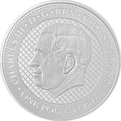1 Pound - Charles III Snow Leopard