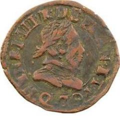 Double Tournois - Henri IV Narbonne mint, 2nd type