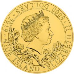 8000 Dollars - Elizabeth II Czech Lion