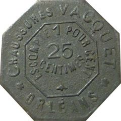 25 centimes - Chaussures Vacquet - Orléans [45]