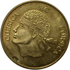 Tourist token - Monnaie de Paris - Ajaccio - Corsica Moor`s head