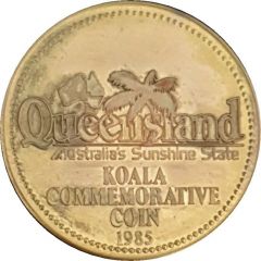 Medal - Queensland Souvenir Dollar Tourist Souvenir