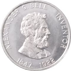 Token - Shell Famous Americans Coin Game Alexander Graham Bell
