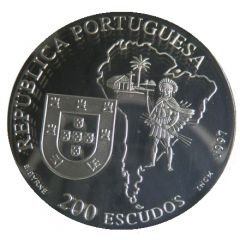200 Escudos José de Anchieta, Silver