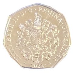 50 Pence - Elizabeth II Werewolf, Colourised