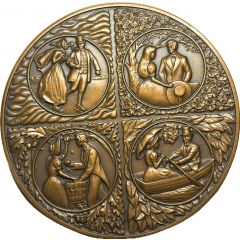 Medal - Franklin Mint Annual Calendar Romance