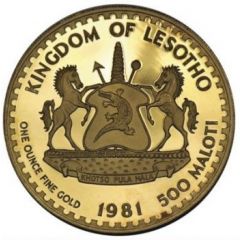 500 Maloti - Moshoeshoe II Commonwealth Membership