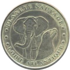 Monnaie de Paris Tourist Token - Port-Saint-Père Planète Sauvage - L`éléphant et l`otarie