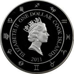 1 Dollar - Elizabeth II Aquarius
