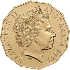 50 Cents - Elizabeth II 4th Portrait - Coronation Jubilee