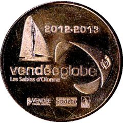 Monnaie de Paris Tourist Token - Les Sables d'Olonne VendéeGlobe 2012-2013