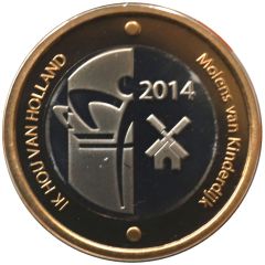 Medal - Royal Dutch Mint Holland Coin Fair 2014 Bicolor