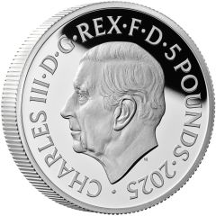 5 Pounds - Charles III 2 oz Fine Silver