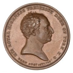 Medal - George IV Death of Prince Frederick, J. Ottley, bronze