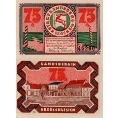 75 Pfennigs Landsberg in Oberschlesien