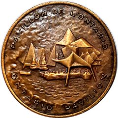 Medal - Expo `67 Montreal Ontario Pavillion