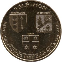 Monnaie de Paris Tourist Token - Téléthon Aubervilliers Pantin La Courneuve