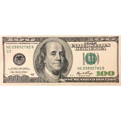 100 Dollars Federal Reserve Note, large portrait