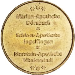 Kocher-Jagst Taler - Marien Apotheke and Schloss Apotheke and Morstein Apotheke Dörzbach, Ingelfingen, Niedernhall