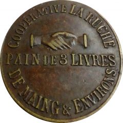 Bread Token - Pain de 3 livres - Coopérative La ruche Maing