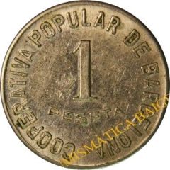 1 Peseta - Cooperativa Popular de Barcelona