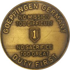 Challenge Coin - 1st Infantry Division Göppingen