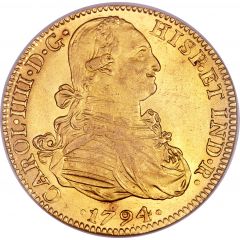 8 Escudos - Carlos IV