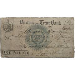 1 Pound Burton upon Trent Bank