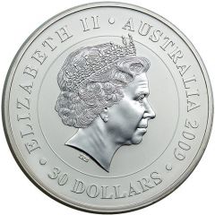 30 Dollars - Elizabeth II 4th Portrait - Koala - Silver Bullion Coin
