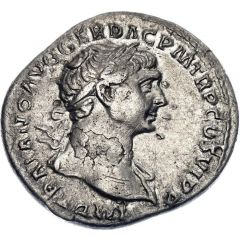 Denarius - Trajan S P Q R OPTIMO PRINCIPI VESTA, Vesta
