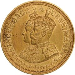 Medal - George V Coronation, H. Jenkins, gilt