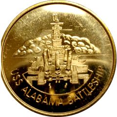Token - Battleship Memorial Park, Mobile, Alabama USS Alabama Battleship
