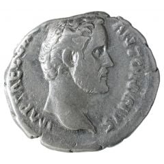 Denarius - Antoninus Pius TRIB POT COS, Diana