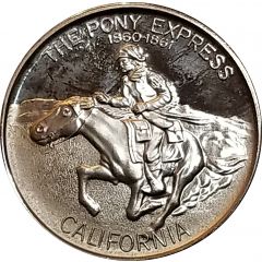 Medal - Official California Medallion The Pony Express