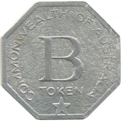 Token - Commonwealth of Australia Tea with Biscuits Token - Brisbane & Sydney