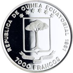 7000 Francos CFA Universal Exhibition of Seville 1992