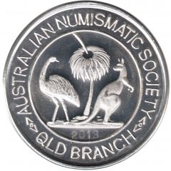 Medal - Queensland Sesquicentenary Australian Numismatic Society