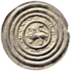 Denier Bracteate - Bernhard of Sachsen