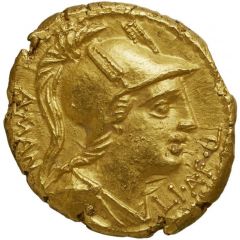 Aureus Manlia: Aulus Manlius, A·MAN LI·A·F·Q / L·SVLLA·FELIX·DIC
