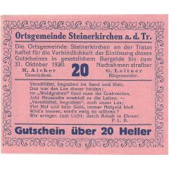 20 Heller Steinerkirchen an der Traun