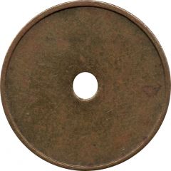 Blank Token With small hole, Brass, 21 mm