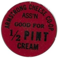 1/2 Pint Cream - Armstrong Cheese Co-op British Columbia