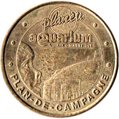 Monnaie de Paris Tourist Token - Plan-de-Campagne Planète Aquarium