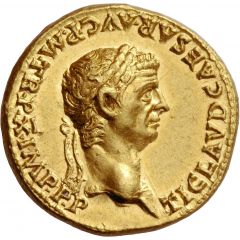 Aureus - Claudius PACI AVGVSTAE, Pax and Nemesis