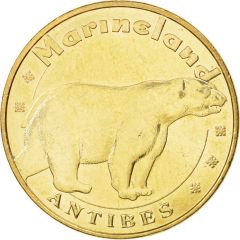 Monnaie de Paris Tourist Token - Antibes Marineland - L`ourse polaire Flocke