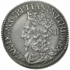 12 Shillings - Charles I 3rd Coinage, 3rd Issue