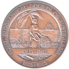 Medal - 125th Anniv of the Burke & Wills Expedition Royal Geographical Society of Australia