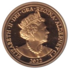 5 Pounds - Elizabeth II Platinum Jubilee; Gold Plated
