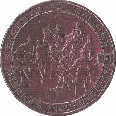 Mardi Gras Token - Bacchus America`s Independence, New Orleans, Louisiana
